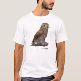 Lång-whiskered uggla t-shirt