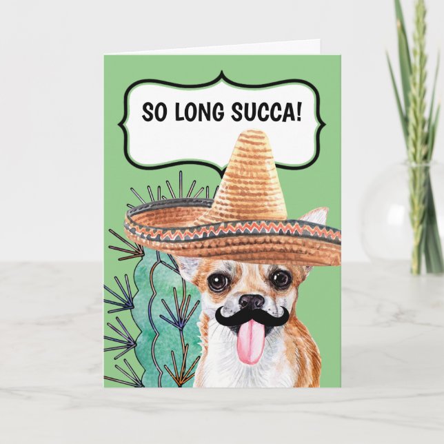 Långa cactus så länge succa Mexican chihuahua hund Kort (Framsida)