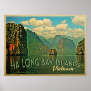 Långa fjärdöar Vietnam för Ha Poster
