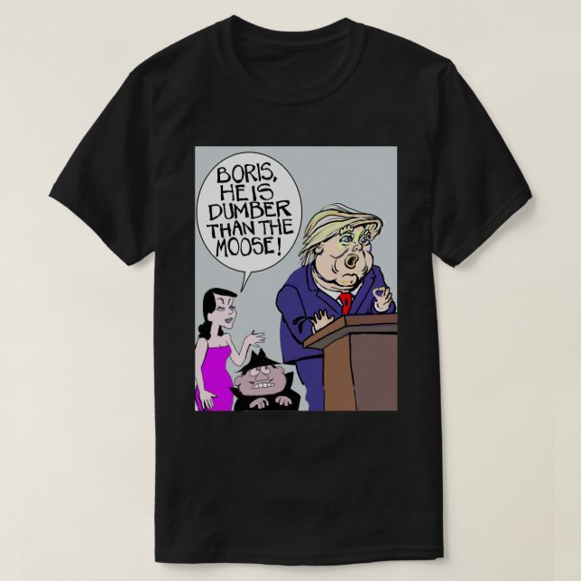 Långa gåvor från Donald Boris och Natasha T Shirt (Design framsida)
