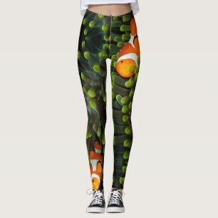 Långa långbeningar av clown fisk leggings