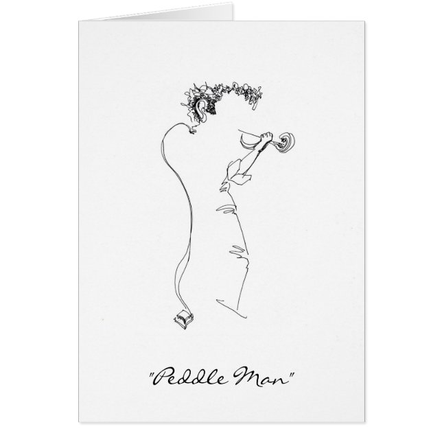 Langa manen hälsningskort (Framsidan)