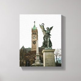 LÅNGA MASSACHUSETTS CITY HALL WRAPPED CANVAS