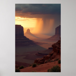 Långa skuggor, avlägsen regn poster