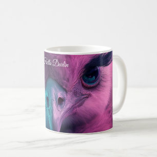 Långa streck från havsviken Rosa Kaffemugg