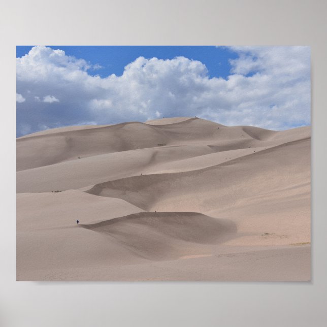 Långa Underbara Sand Dunes, Colorado Poster (Framsidan)