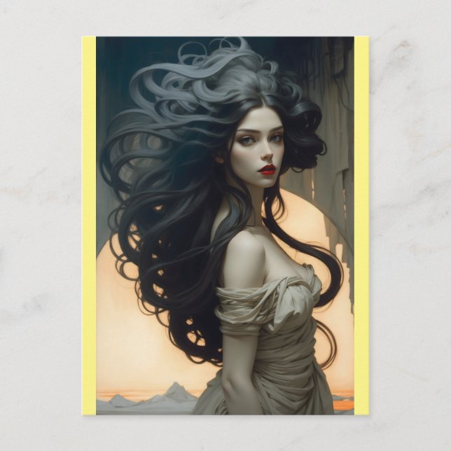 långa vilder vykort (Framsida)