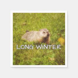 Långa vinterservetter pappersservett