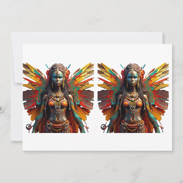 Langa Vuma Fairy Tanktop Julkort (Framsida)