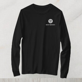 Långärmad av dubbla Sidokvinnoutrustning för Logot T Shirt