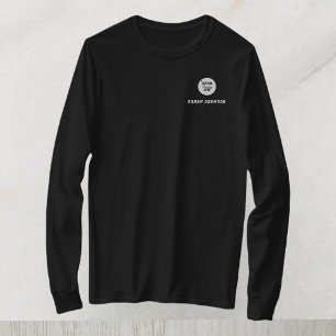 Långärmad av dubbla Sidokvinnoutrustning för Logot T Shirt