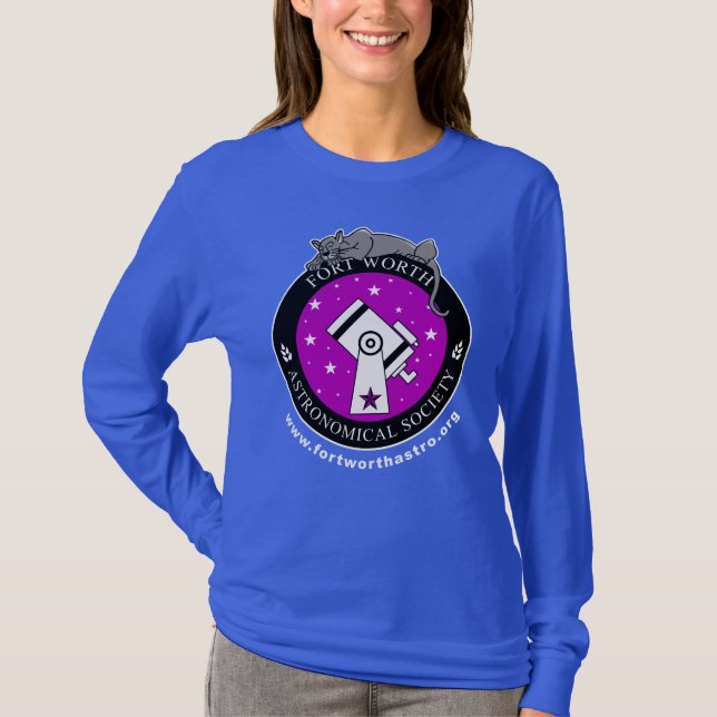 Långärmad av Officiell Logotyp Shirt Blue T Shirt (Framsida)