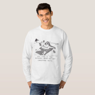 Långärmad av Santa Beach Time-skjorta T Shirt