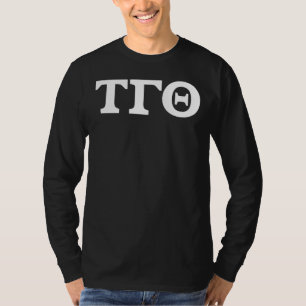 Långärmad Brev Shirt - Svartvit Brev T