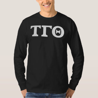 Långärmad Brev Shirt - Svartvit Brev T