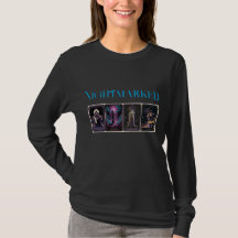 Långärmad damt-shirt med vacker tarotkonst