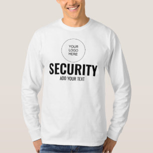 Långärmad Dubbla Side Template Security Manar T Shirt