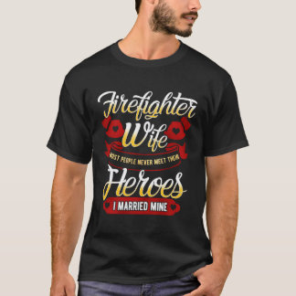 Långärmad Firefighter Wife T-Shirt Firefighter's