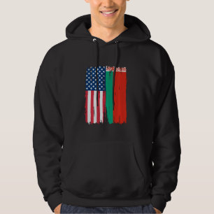LÅNGÄRMAD för amerikanska Halamerican Flagga Roots Hoodie