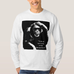 Långärmad för att tänka på Monkey Manar T Shirt