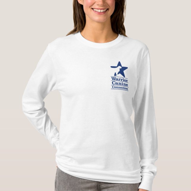 Långärmad för EPW-tassavtryckdamer T-shirt (Framsida)