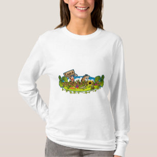 Långärmad för Farmaholic logotypdamer Hoody T Shirt
