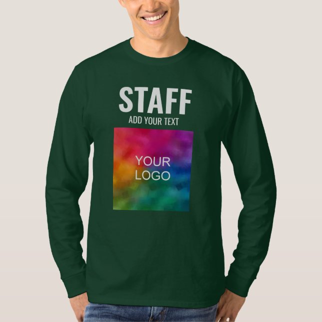 Långärmad för manar- på baksidan och framsidan t shirt (Framsida)