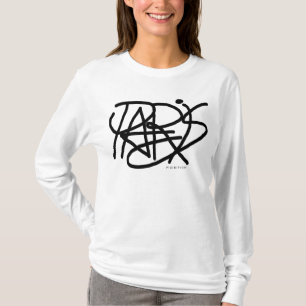 Långärmad för Paris damvit Tee Shirt