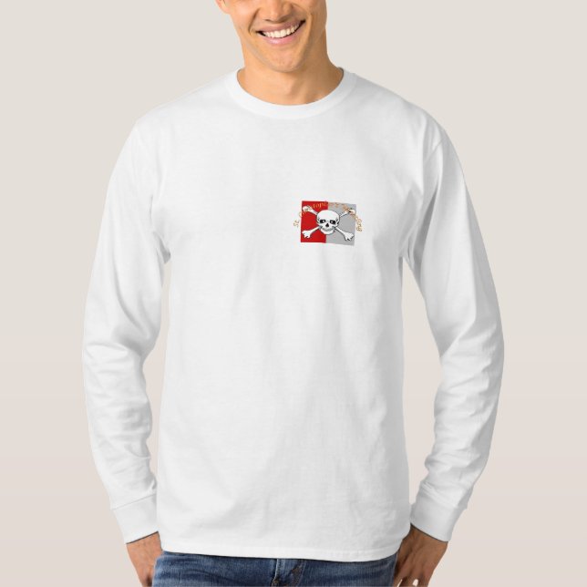Långärmad för STC-piratflagga T-shirt (Framsida)