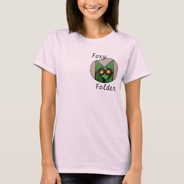 Långärmad Foxy Folder Origami shirt T-shirt (Framsida)