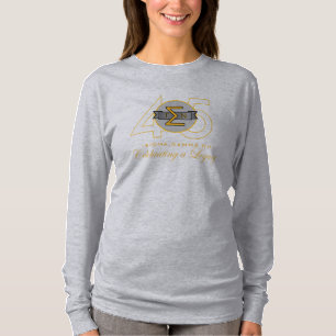 Långärmad Gld liter för SigmaGammaNu 45th T-shirt