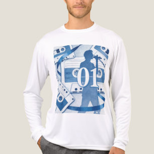 Långärmad grafisk musiktröja t shirt
