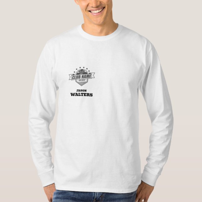 Långärmad hockeytröja t shirt (Framsida)