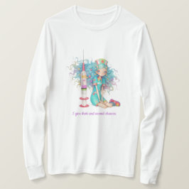 Långärmad Jag ger skott och andra chanser. Sjukskö T Shirt