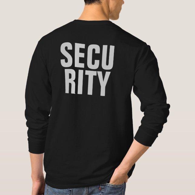 Långärmad Manar för svartvit mall T Shirt (Baksida)