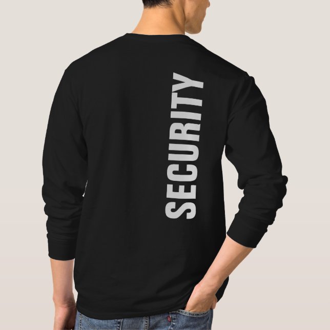 Långärmad Manar för svartvit mall T Shirt (Baksida)