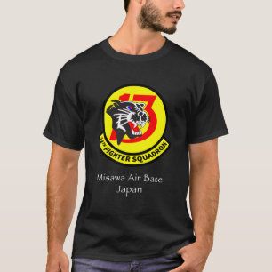 Långärmad Misawa Luft bas 13th Fighter Squadron T Shirt
