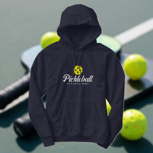 Långärmad pickleball sport hoodie för manar