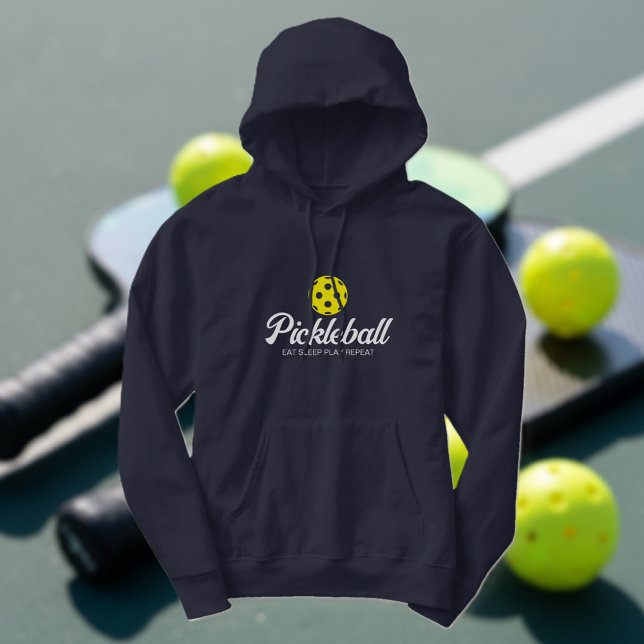 Långärmad pickleball sport hoodie för manar (pickleball hoodie)
