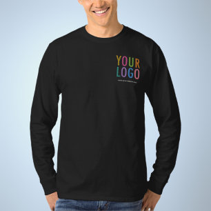 Långärmad Shirt Anpassningsbar Company Logotyp No  T