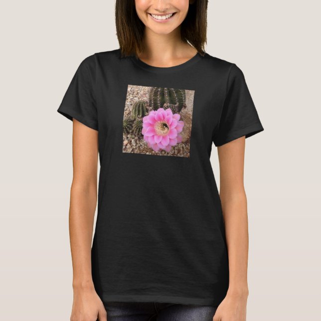 Långärmad Shirt Rosa Cactus Flower T-shirt (Framsida)