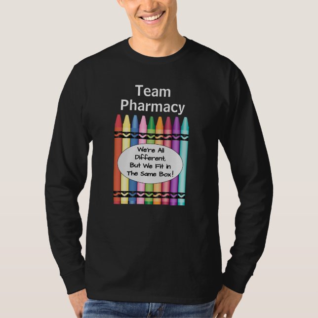 Långärmad Shirt Team för apotekspersonal T (Framsida)