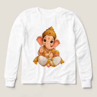 Långärmad skjorta – Lord Ganesha fromhetsdesign T Shirt