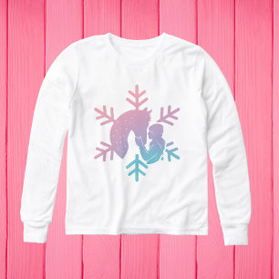 Långärmad skjorta med hästmönster t shirt