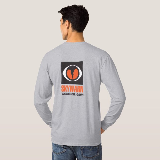 Långärmad SKYWARN-tröja T Shirt (Hel baksida)