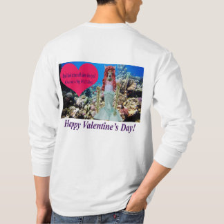 långärmad T. Glad Alla hjärtans dag. T Shirt