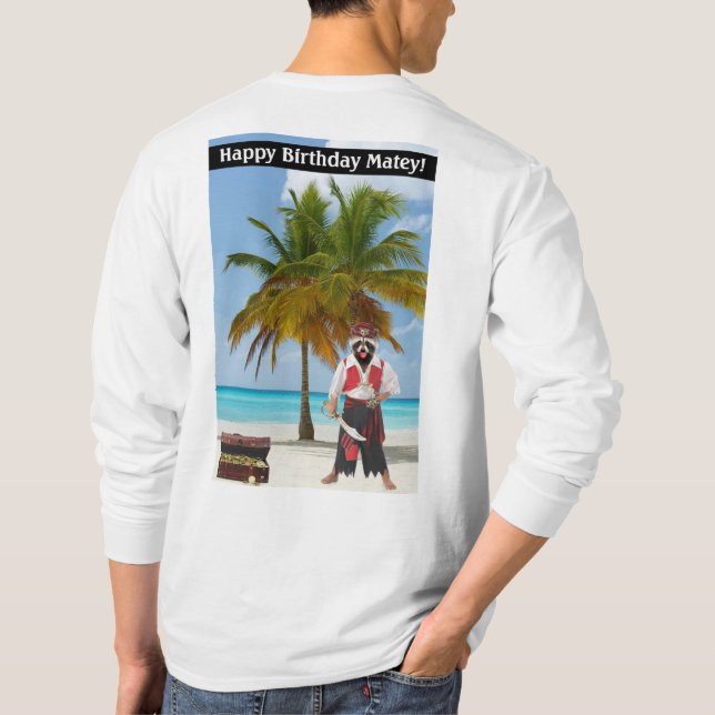 långärmad T. Grattis på födelsedagen Matey! T Shirt (Baksida)