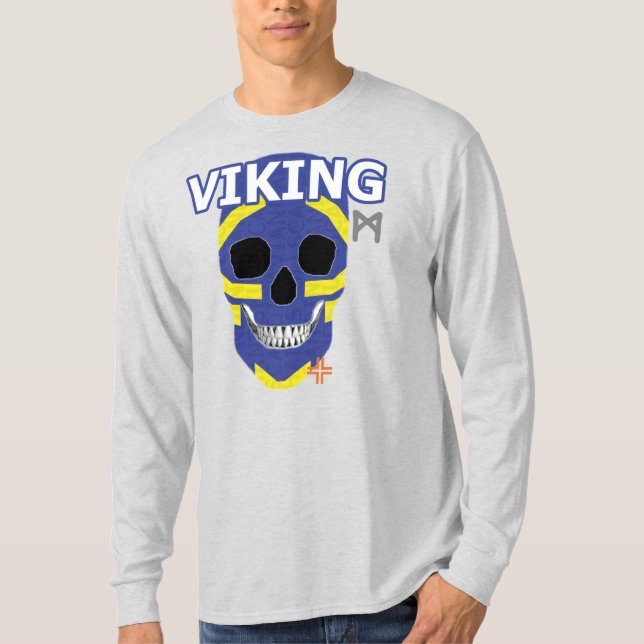 Långärmad T-Shirt B2 för handSKULL-visning (Framsida)