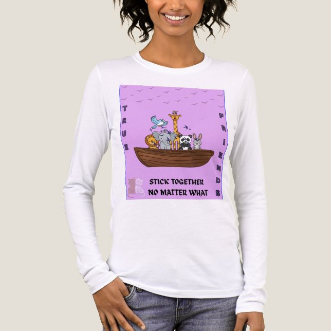 Långärmad t-shirt för vänner (Framsida)