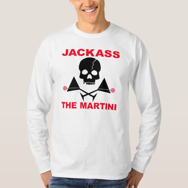 Långärmad t-shirt - JACKASS, The Martini (Framsida)